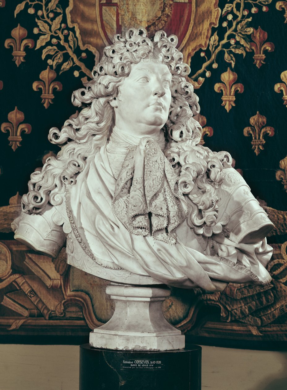 Byste av Ludvig XIV (1638-1715) 1686 (marmor) av Antoine Coysevox
