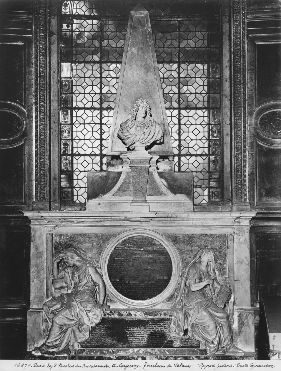 Graven til Charles Le Brun og hans kone, Suzanne Butay, 1692 (se også 346019) (marmor) av Antoine Coysevox