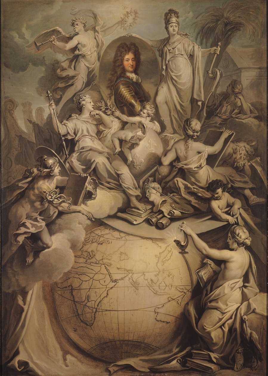Allegori av Philippe II (1674-1723) hertug av Orleans, 1718 av Antoine Dieu