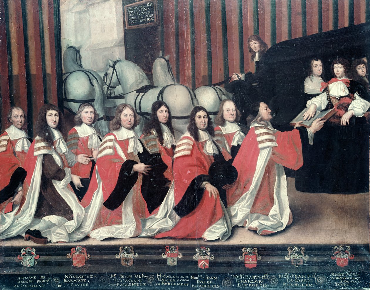 Louis XIV mottatt av lensmennene i Toulouse av Antoine Durand