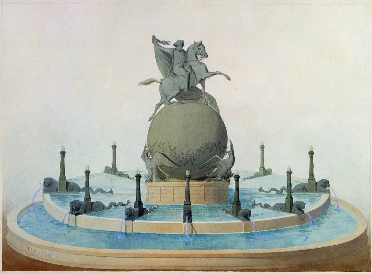 Prosjekt for monumentet til Napoleons ære, 1839 av Antoine Etex