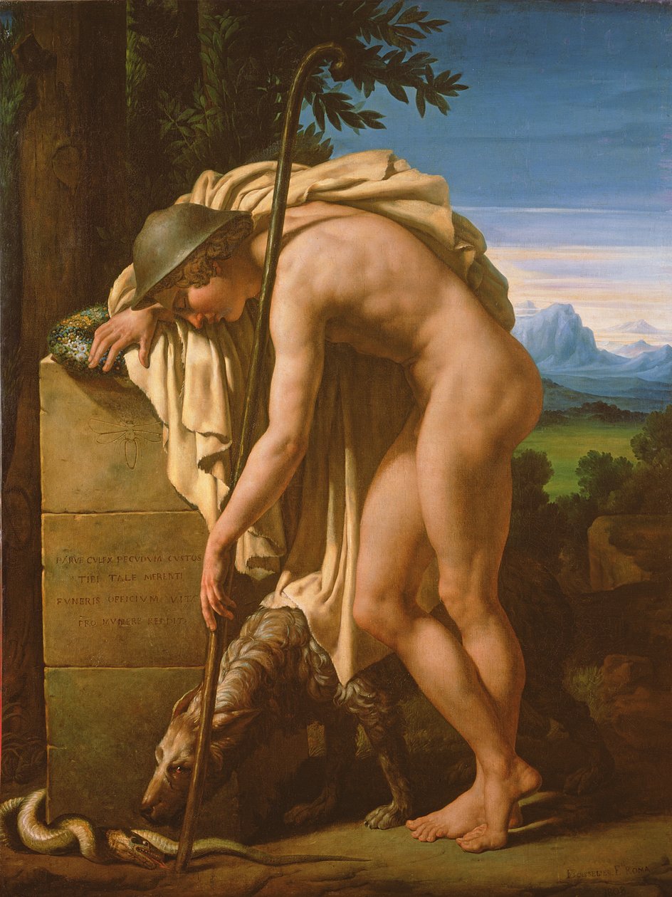 Illustrasjon av diktet The Gnat (Culex), tilskrevet Virgil av Antoine Fèlix Boisselier