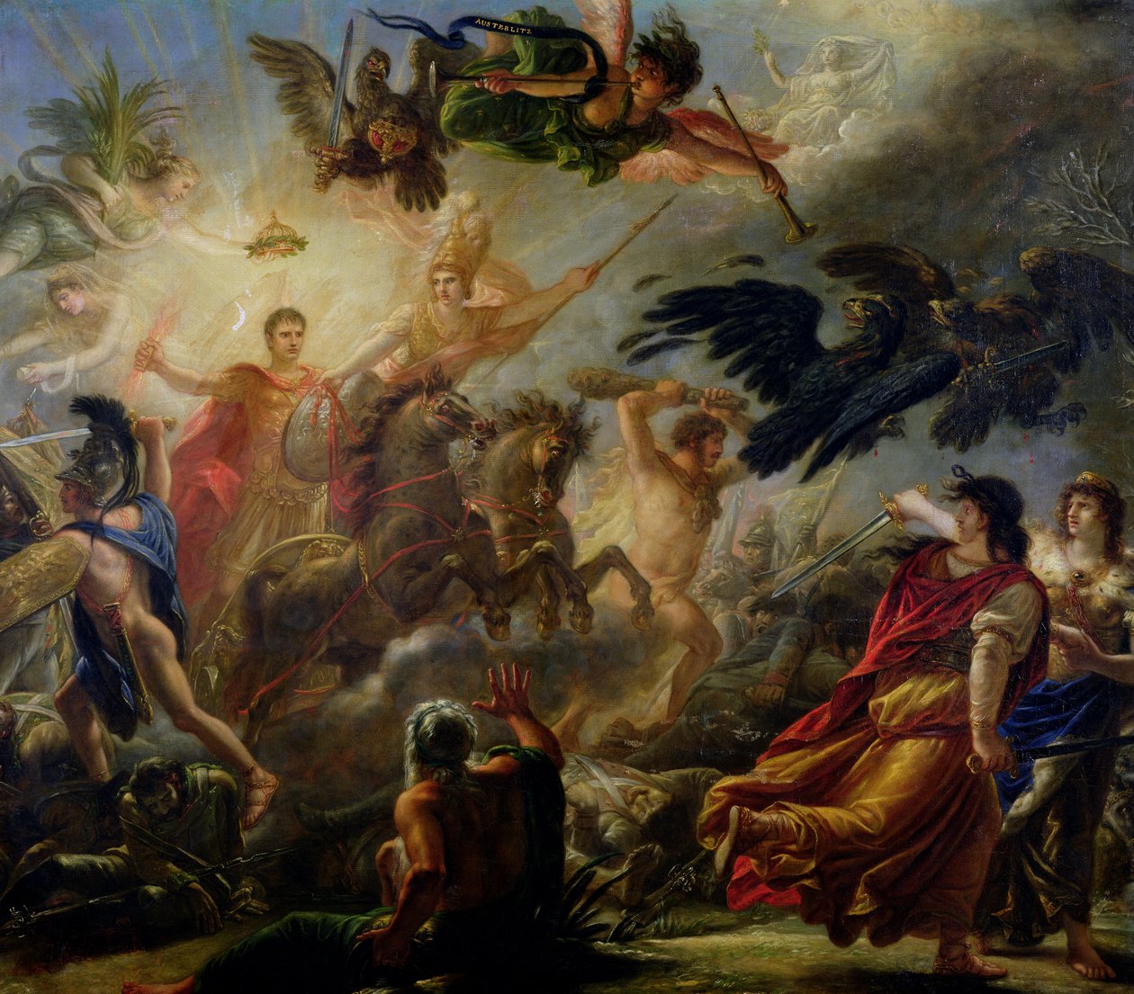 Allegori om slaget ved Austerlitz, 2. desember 1805 av Antoine François Callet