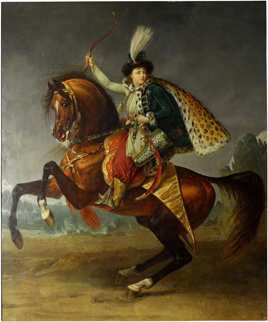 Rytterportrett av prins Boris Yusupov av Antoine Jean Gros
