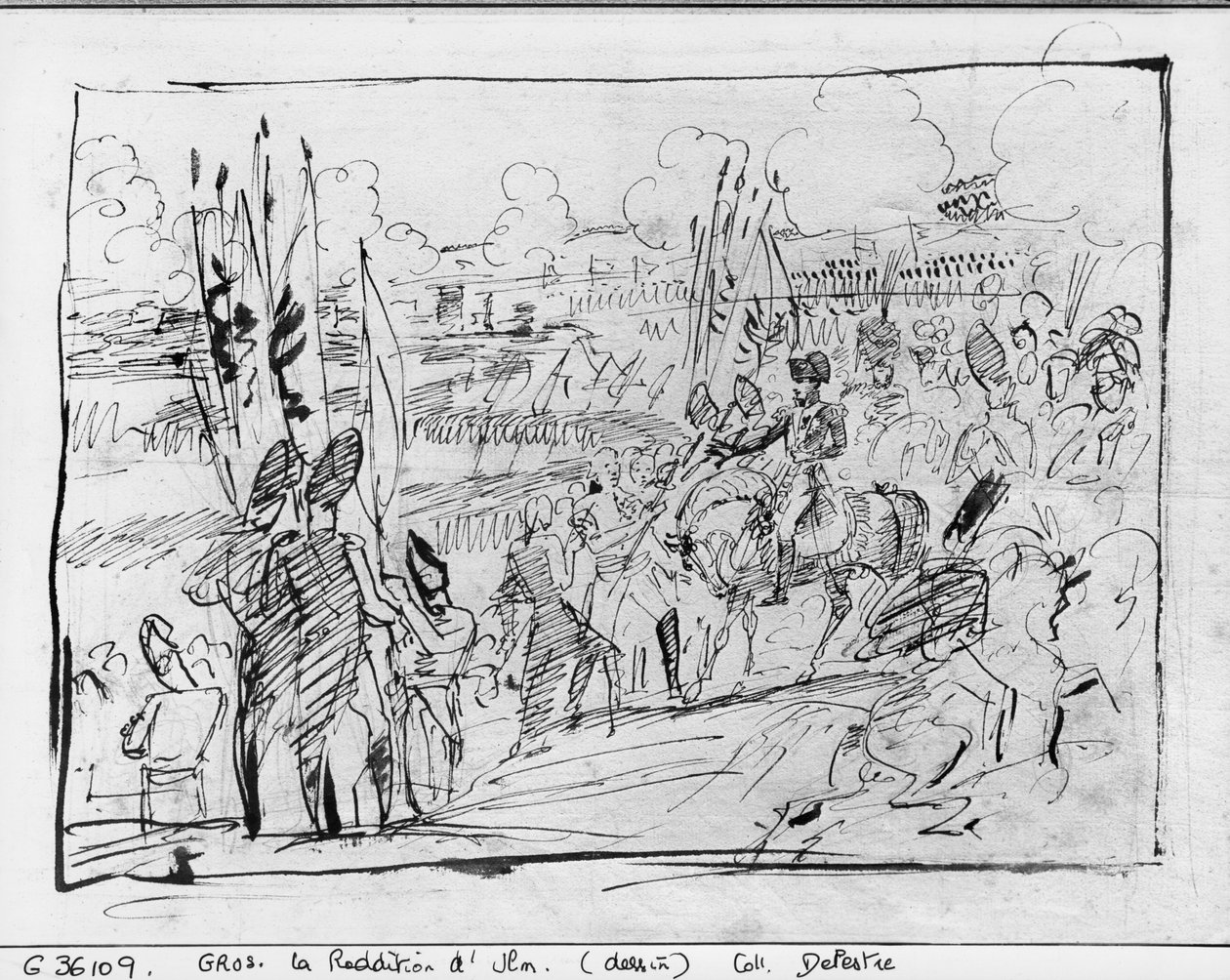 Napoleon I mottok general Mack ved overgivelsen av Ulm 20. oktober 1805 av Antoine Jean Gros