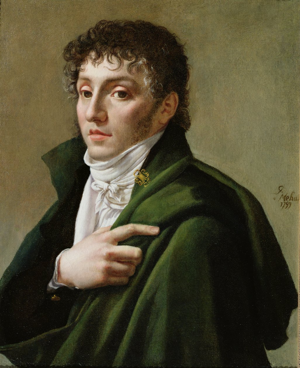 Portrett av Etienne-Henri Mehul (1763-1817) 1799 av Antoine Jean Gros