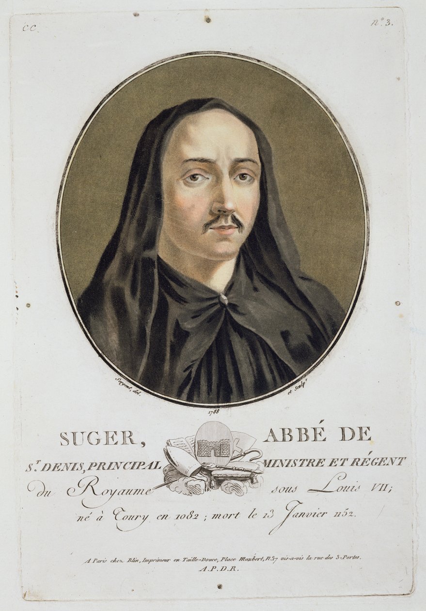 Abbe de Suger (1082-1151) fra 