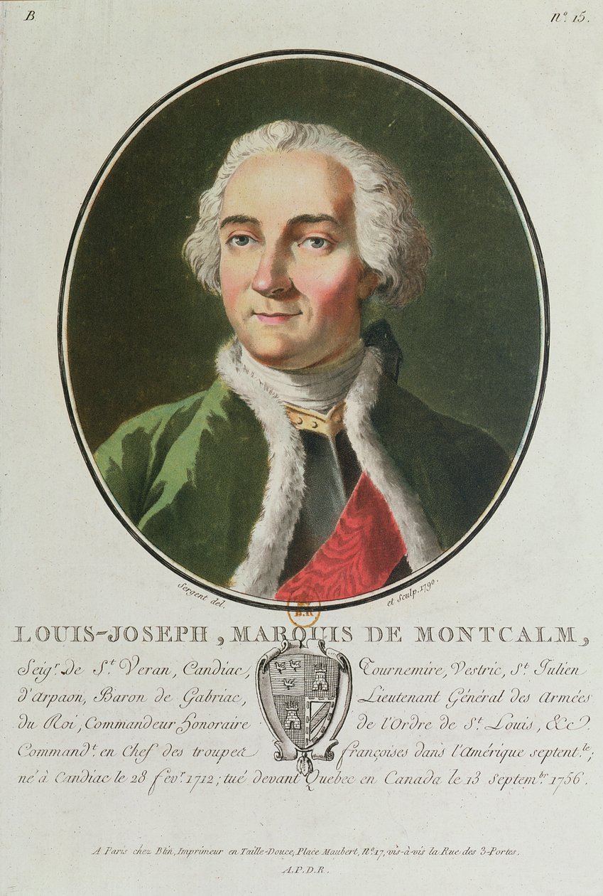 Louis-Joseph de Montcalm (1712-59) 1790 av Antoine Louis Francois Sergent Marceau