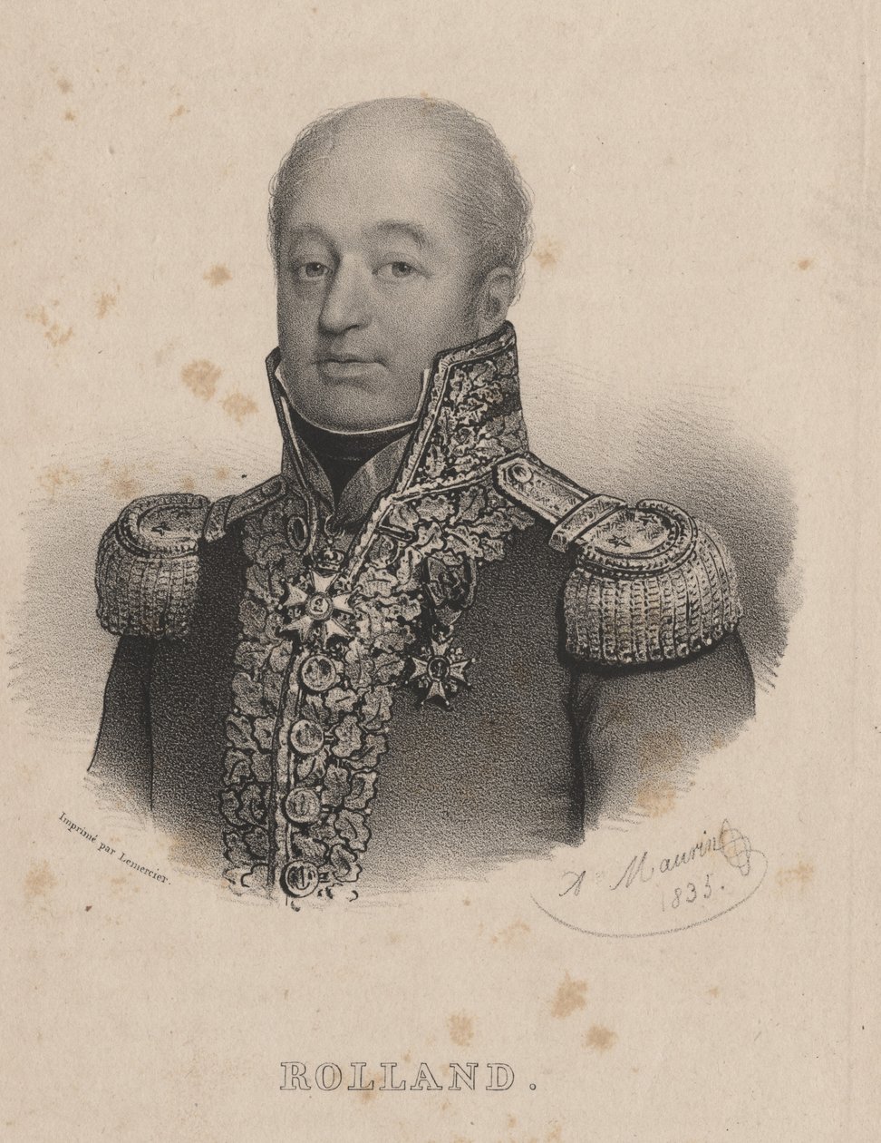 Rolland, litho av Lemercier, 1835 av Antoine Maurin
