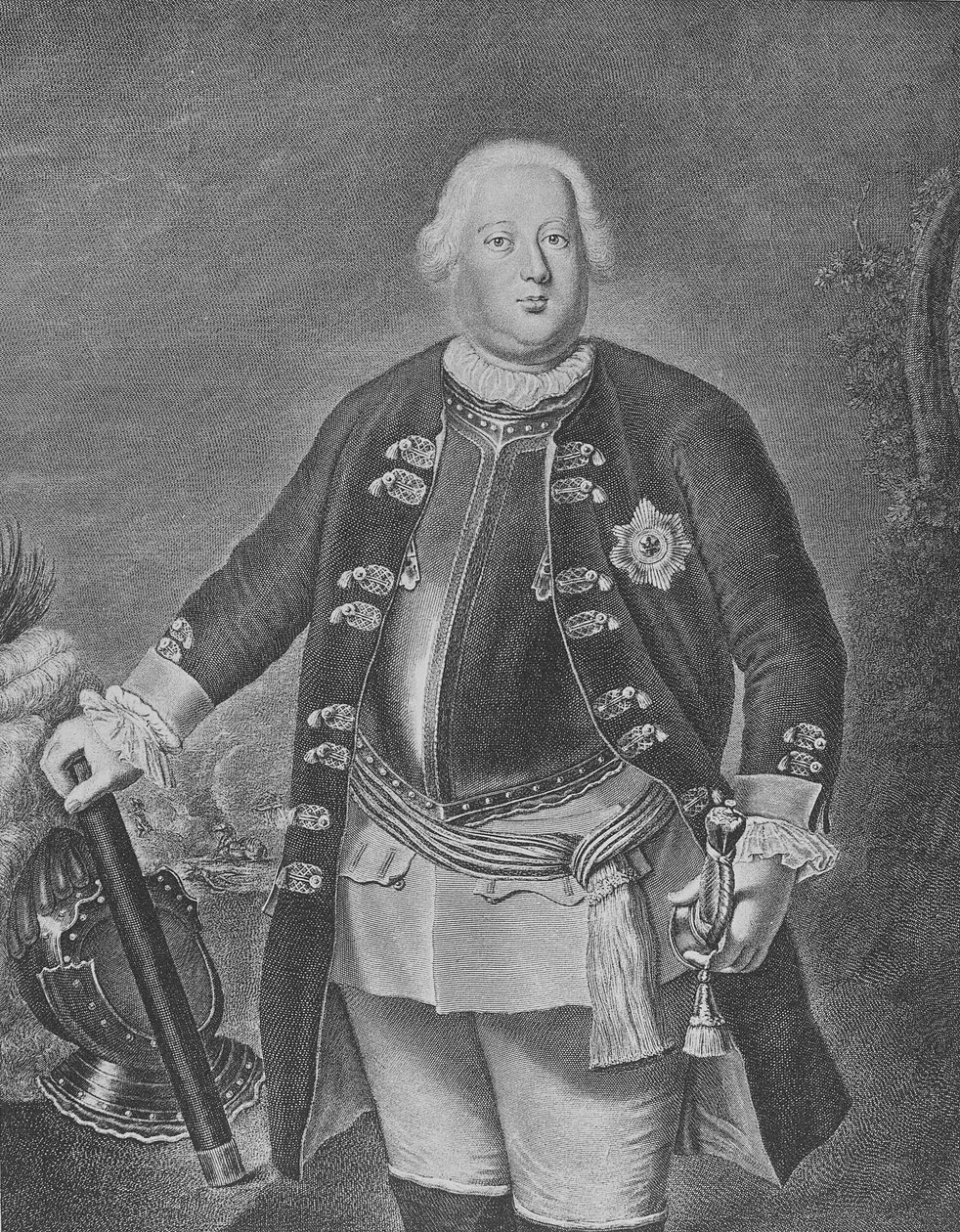 Friedrich Wilhelm I, konge av Preussen av Antoine Pesne