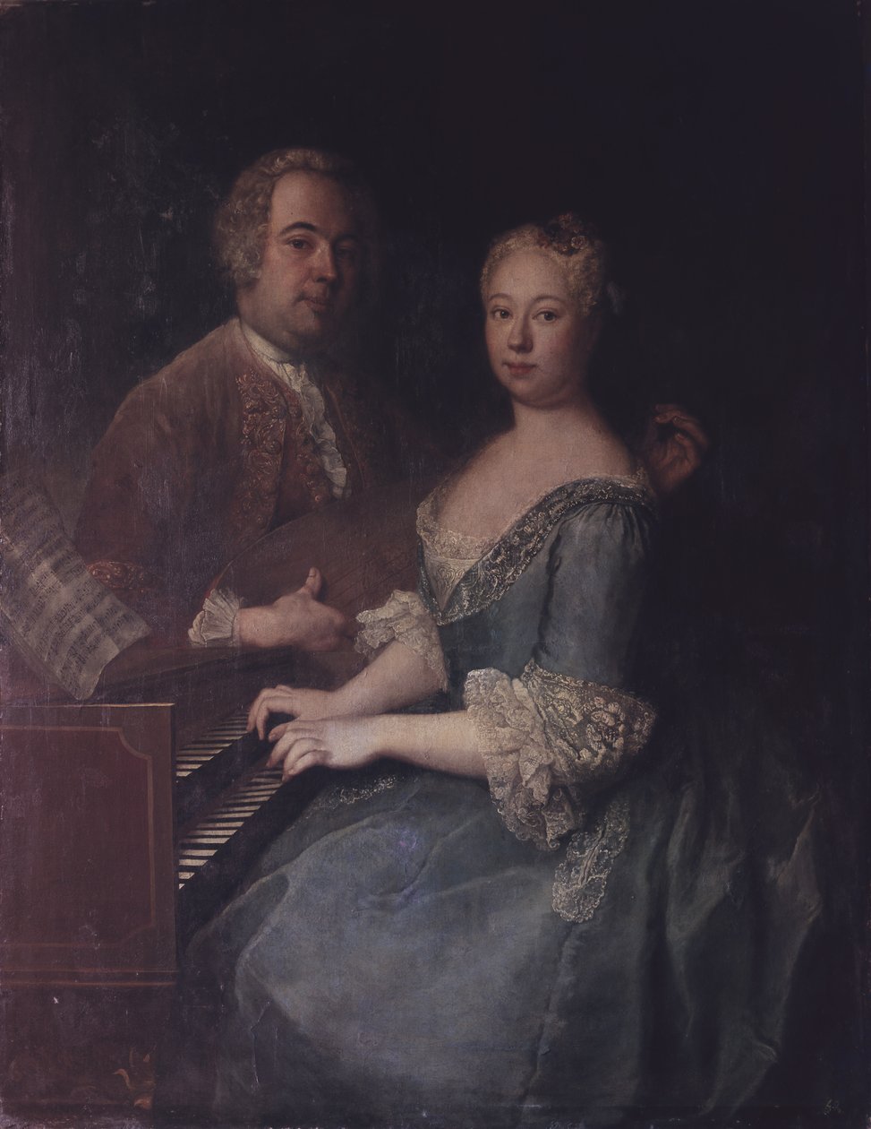 Karl-Heinrich Graun og hans kone Anna-Louise, ca. 1735 av Antoine Pesne
