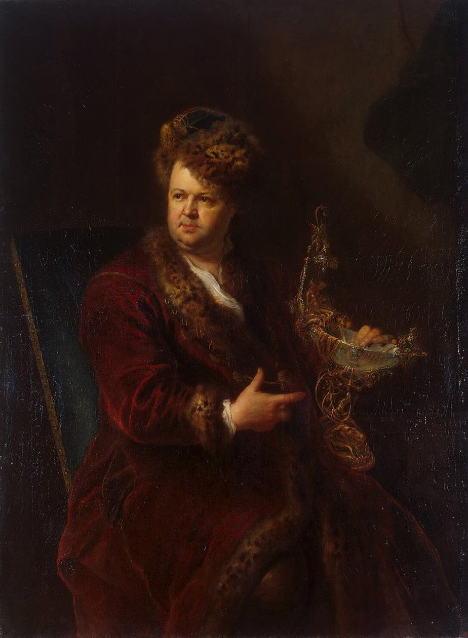 Portrett av Johann Melchior Dinglinger av Antoine Pesne