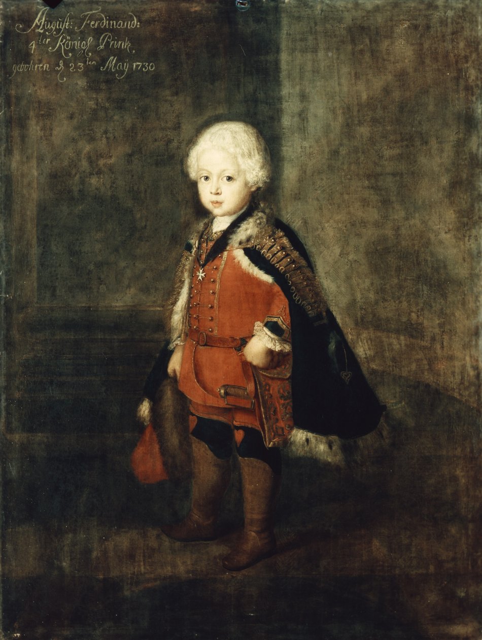 Prins Augustus William fire år gammel, 1734 av Antoine Pesne