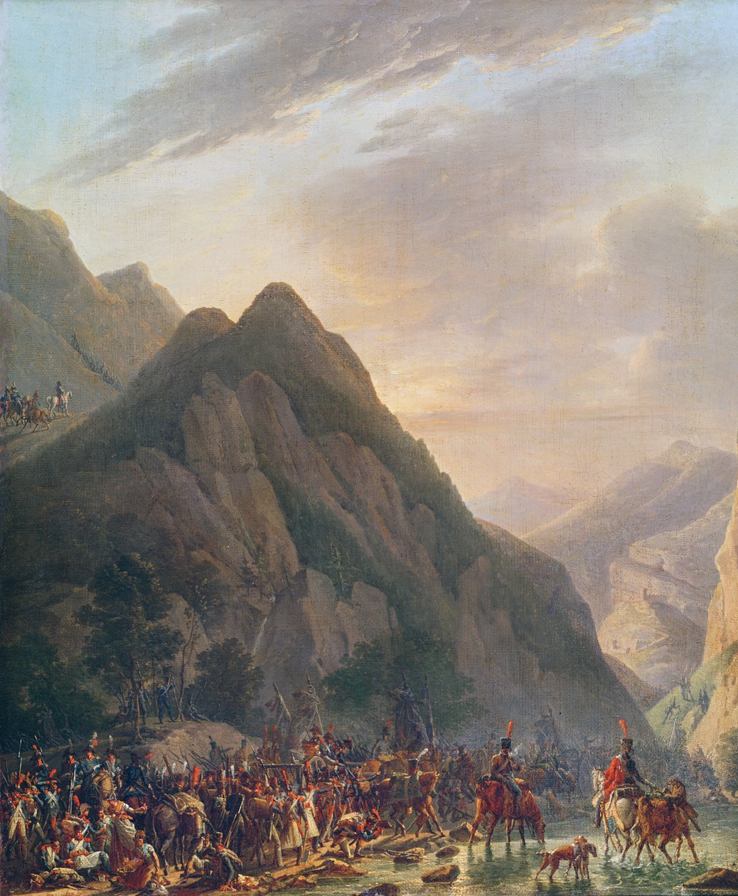 Passasje av Mount Albaredo av Antoine Pierre Mongin