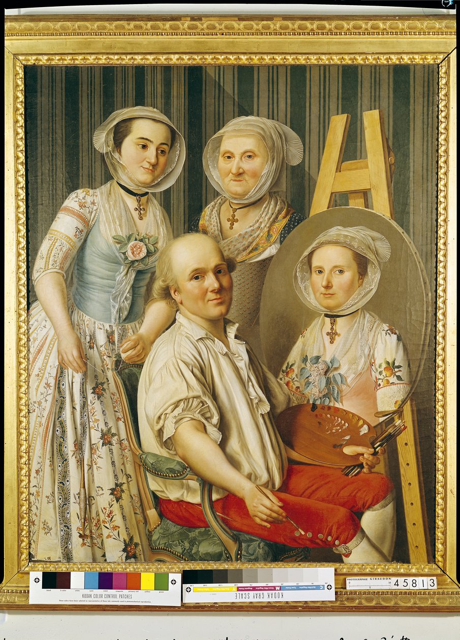 Kunstneren og hans familie av Antoine Raspal