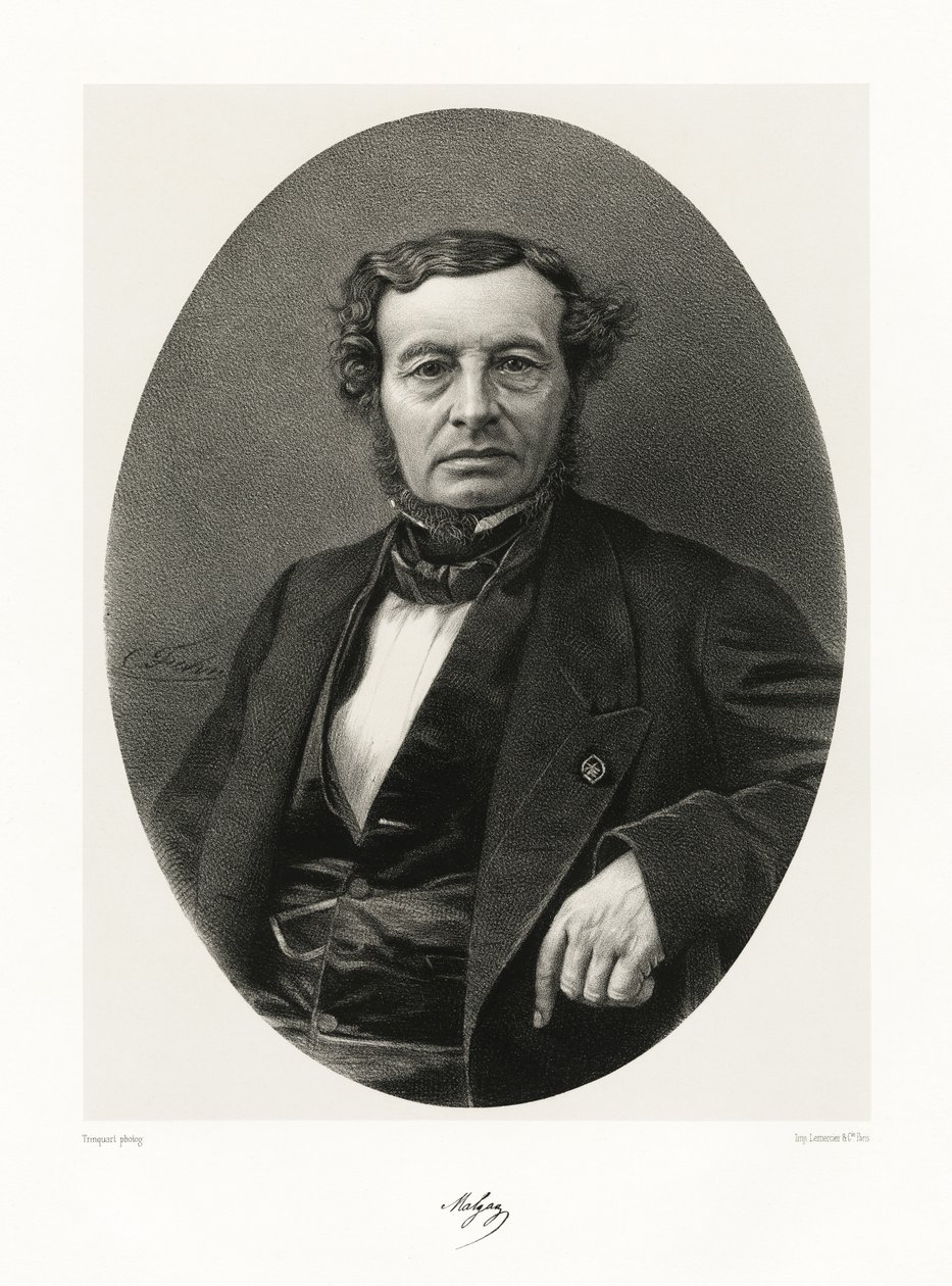 Joseph François Malgaigne, 1865-66 av Antoine Rene Trinquart