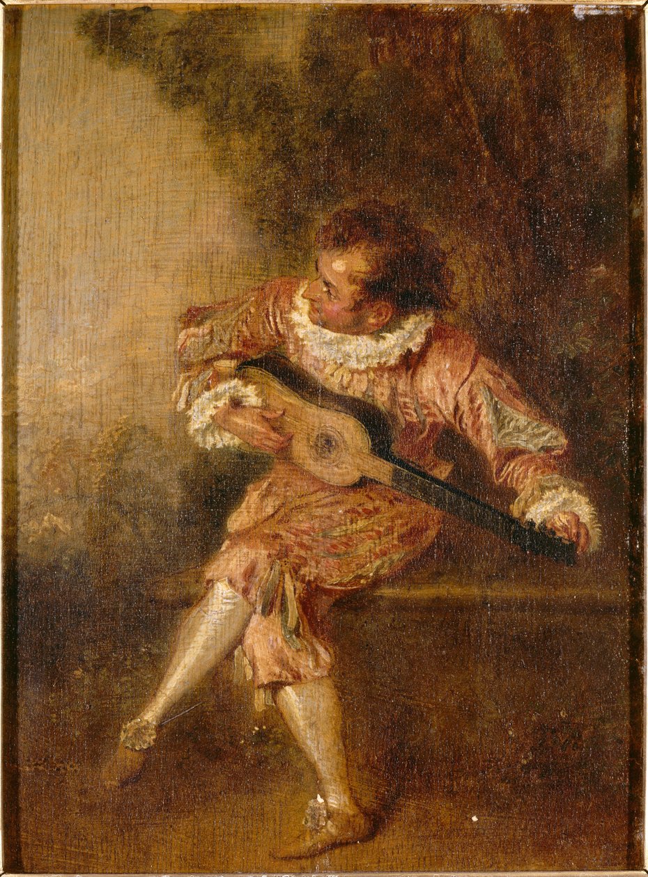 Donor av serenader (Mezetin) av Jean Antoine Watteau
