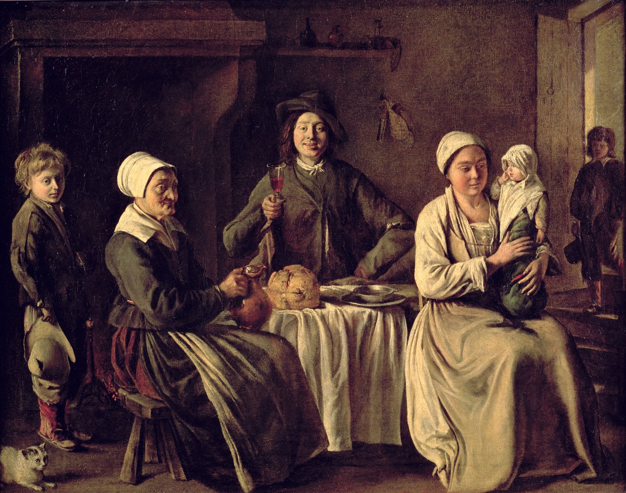 Bondefamilien, 1642 av Mathieu Le Nain