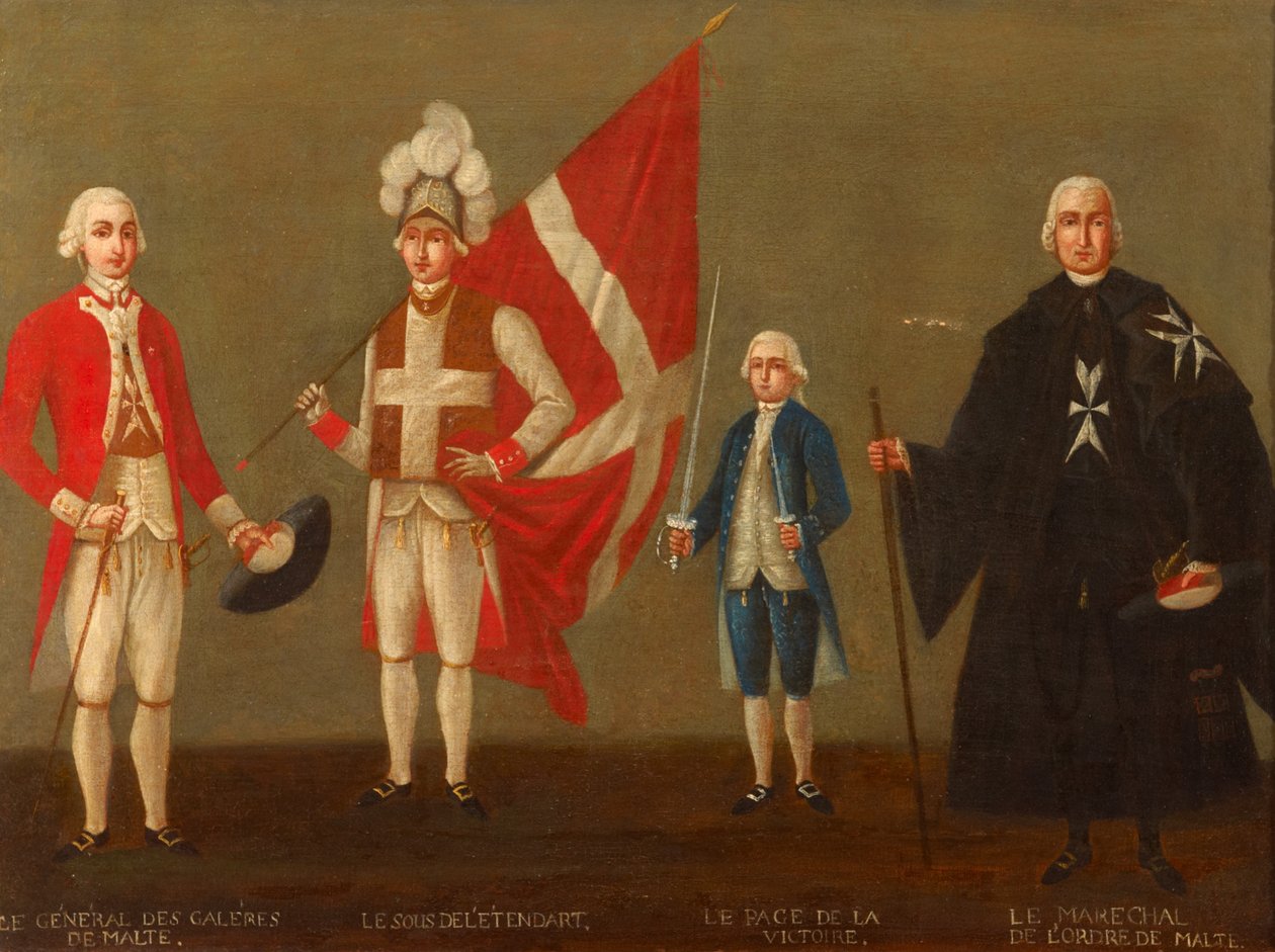 Dignitærer av Johannesordenen med Seierssiden, ca. 1789-96 av Antoine de Favray