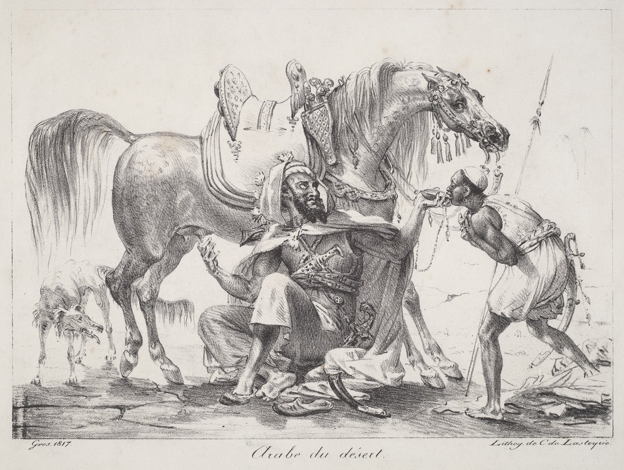 Desert Arab (Desert Arab) av Antoine-Jean Gros
