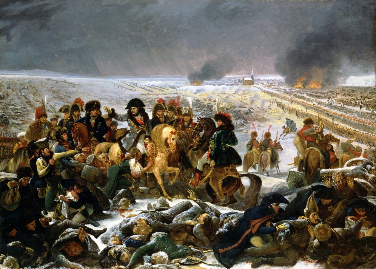 Napoleon på slagmarken ved Eylau av Antoine-Jean Gros