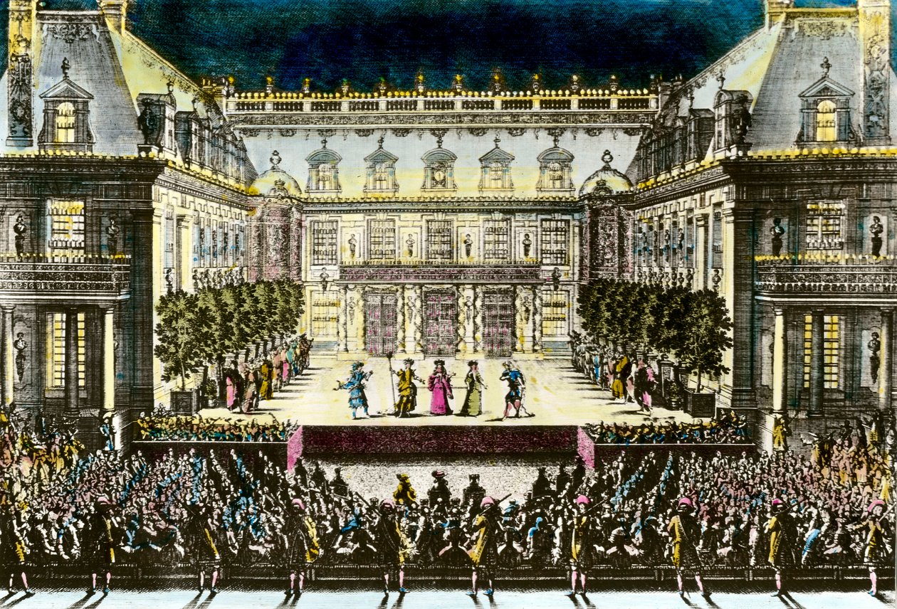 Representasjon av operatragedien Alceste, ou le Triomphe d
