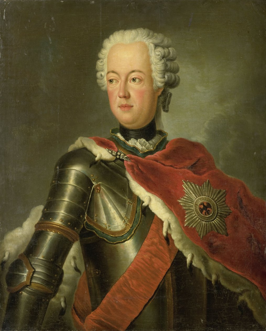 Portrett av August Wilhelm av Antoine (after) Pesne