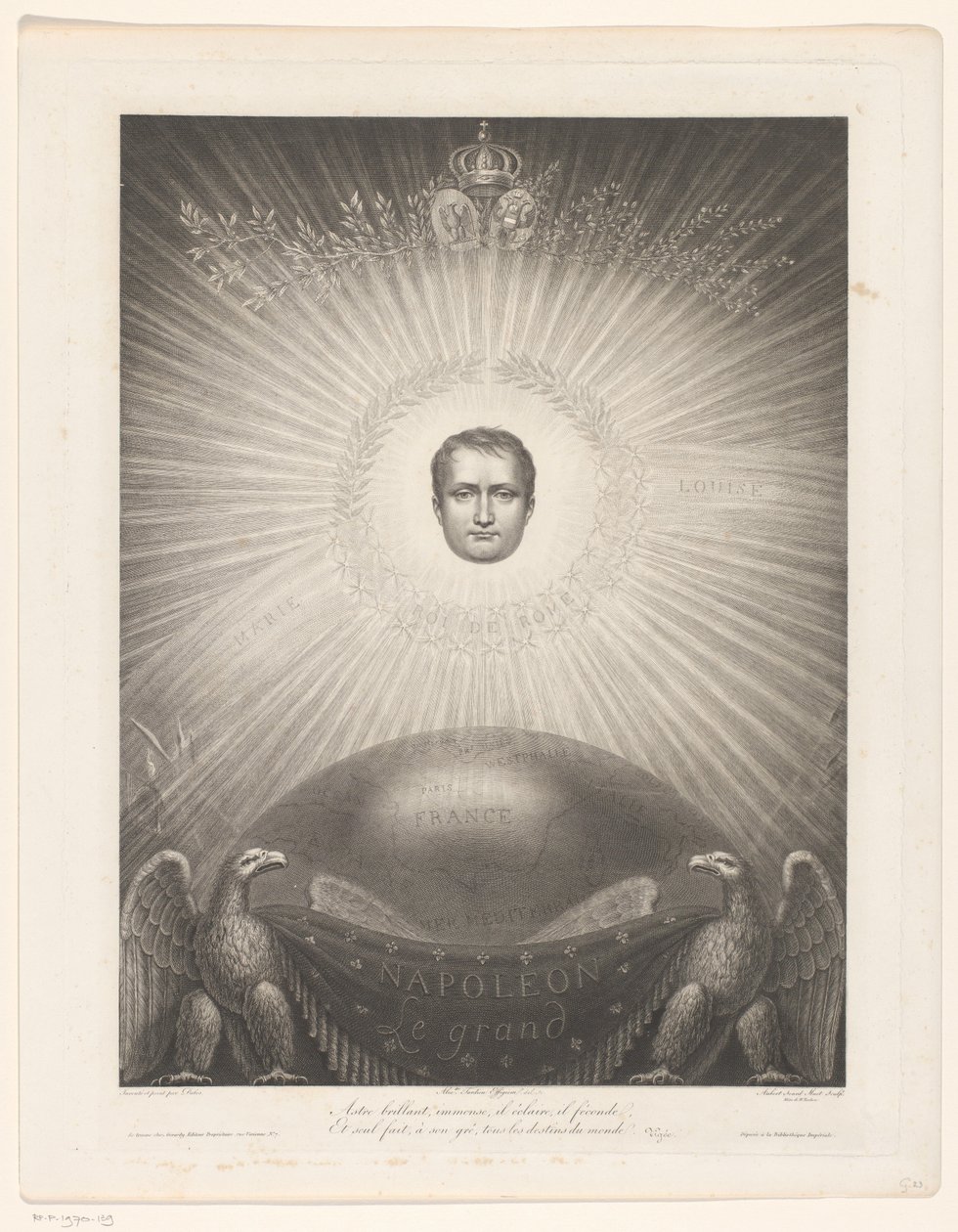 Glorifisering av Napoleon Bonaparte av Antoine Aubert