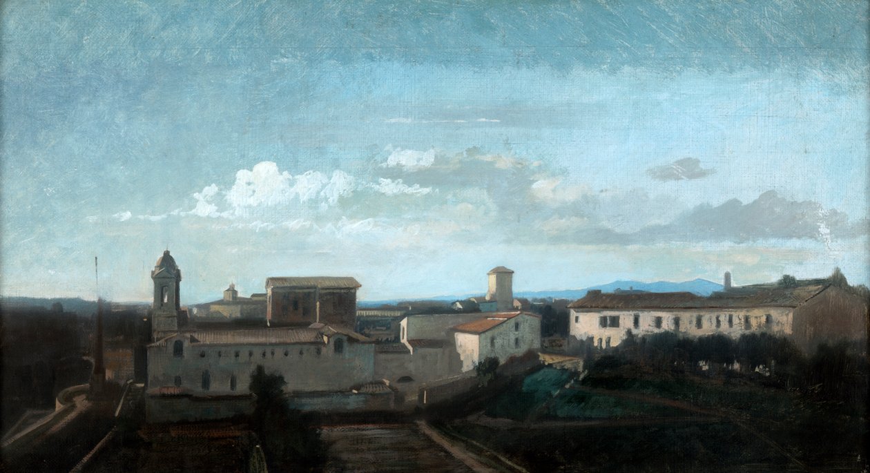 La Trinite des Monts-kirken, Roma, 1800-tallet av Antoine Auguste Ernest Hebert