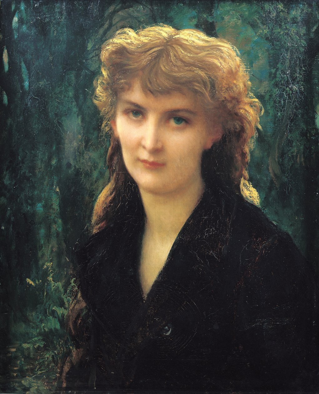 Baronesse Eleonore de Uckermann (1853-1936) 1884 av Antoine Auguste Ernest Herbert or Hebert