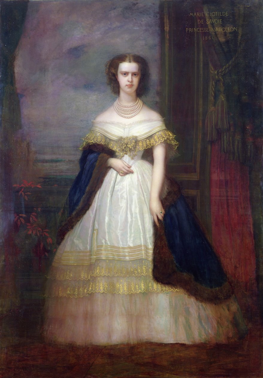 Marie-Clotilde Therese Louise (1843-1911) prinsesse av Savoy, 1860 av Antoine Auguste Ernest Herbert or Hebert