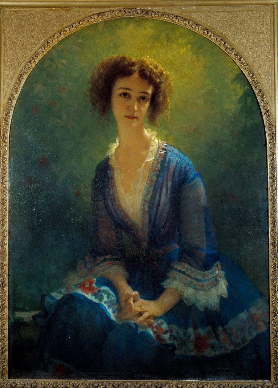 Portrett av grevinnen Eugene Pastre, født Celine de Beaulaincourt (1825-1900) Maleri av Ernest Hebert (1817-1908) 1851 Søn. 1,16x0,84 m Paris, Musee Hebert av Antoine Auguste Ernest Herbert or Hebert