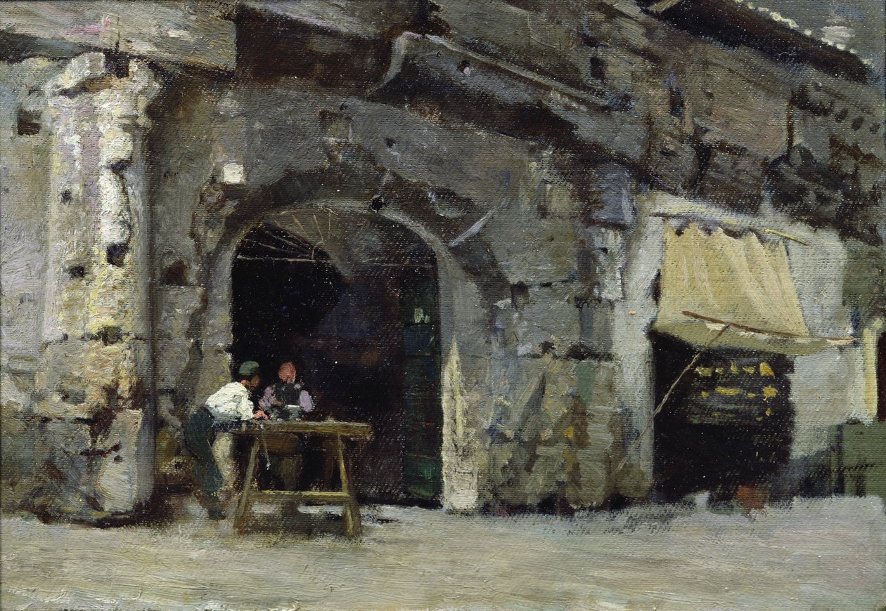 Roma, mørke butikker av Antoine Auguste Ernest Herbert or Hebert