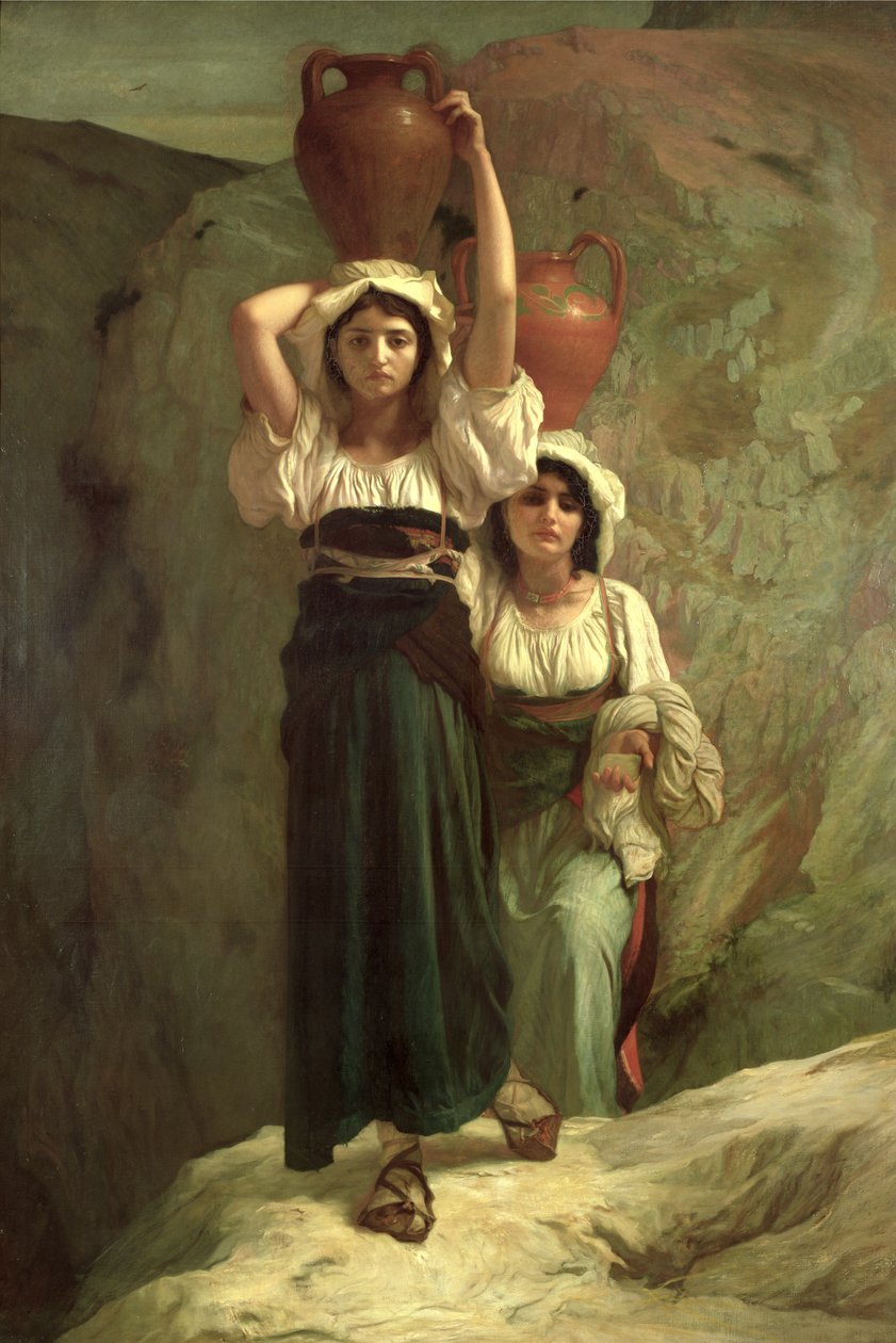 Jentene fra Alvito, 1855 av Antoine Auguste Ernest Herbert or Hebert