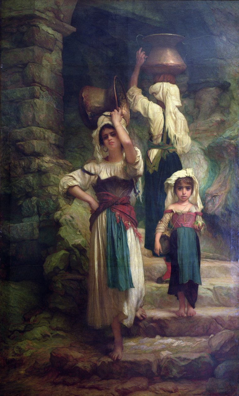 Kvinner i Cervara, 1858 av Antoine Auguste Ernest Herbert or Hebert