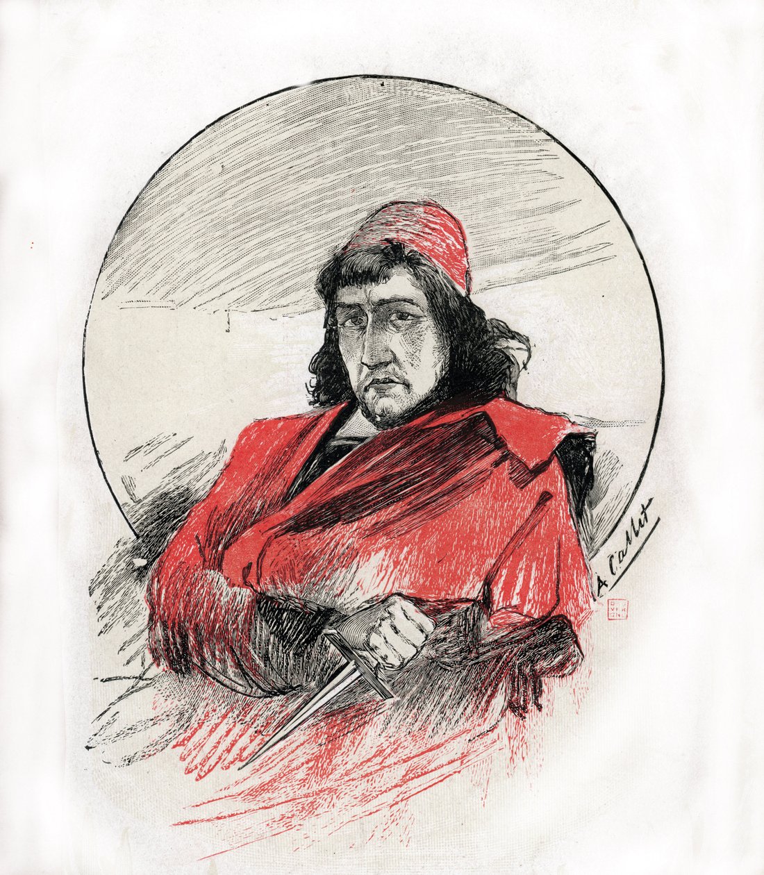 Portrett av Cesare Borgia (Cesar Borgia av Antoine Calbet