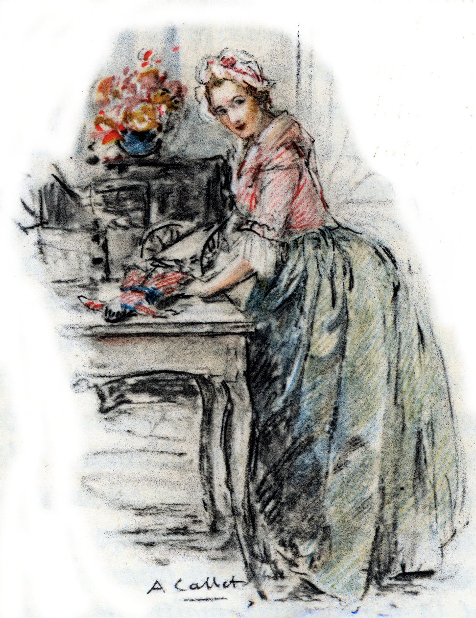 Portrett av Charlotte av Antoine Calbet