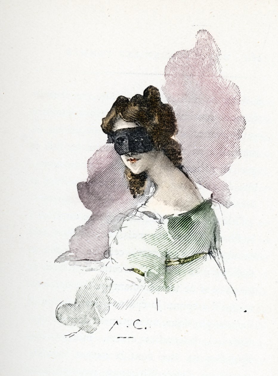 Portrett av en mystisk elskerinne til Napoleon I besøkte rundt 1803 og fikk kallenavnet damen til Saint-Cloud av Antoine Calbet