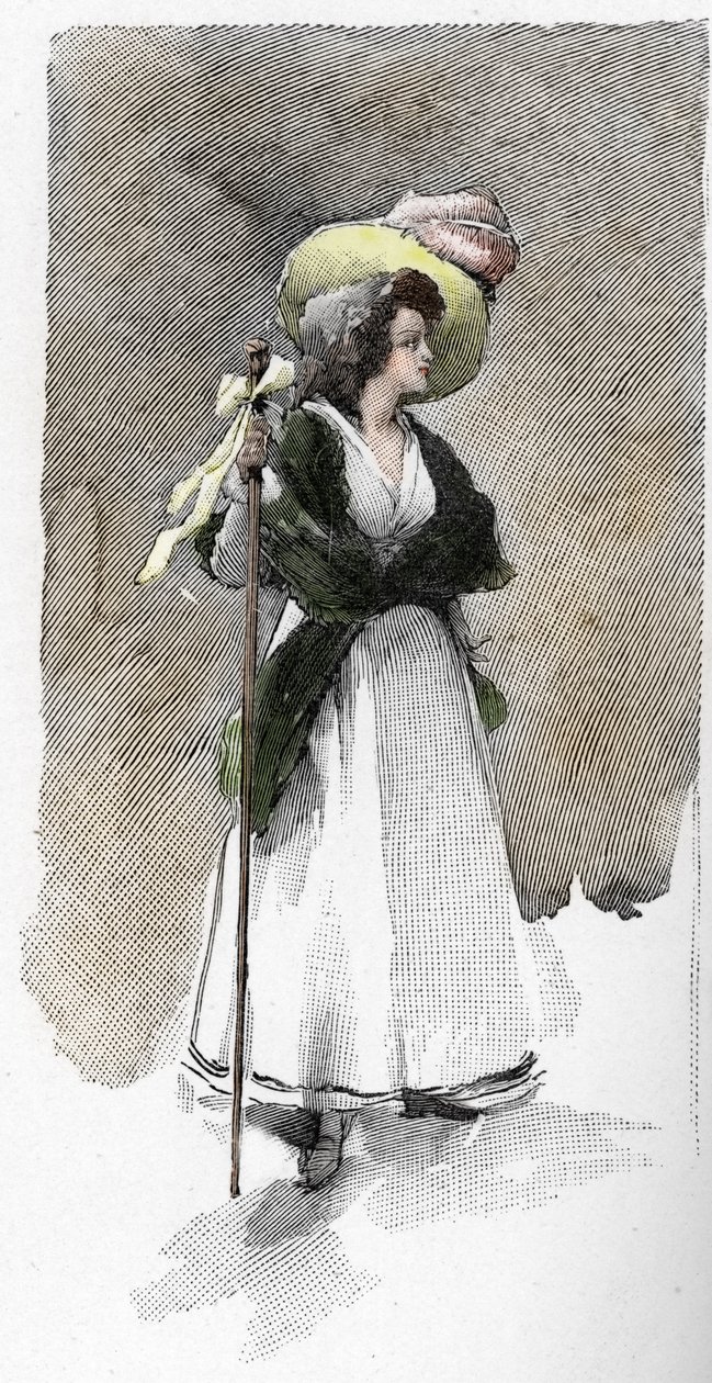 Portrett av den italienske sangeren Giuseppina Grassini (1773-1850) av Antoine Calbet