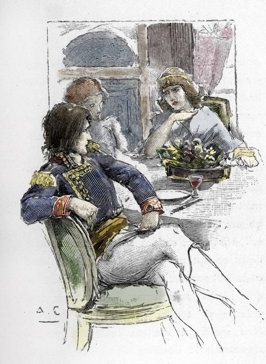 Sangerinnen Giuseppina Grassini (1773-1850) var ung i nærvær av Berthier i rommet til den første konsulen Napoleon Bonaparte som ble hennes elsker av Antoine Calbet
