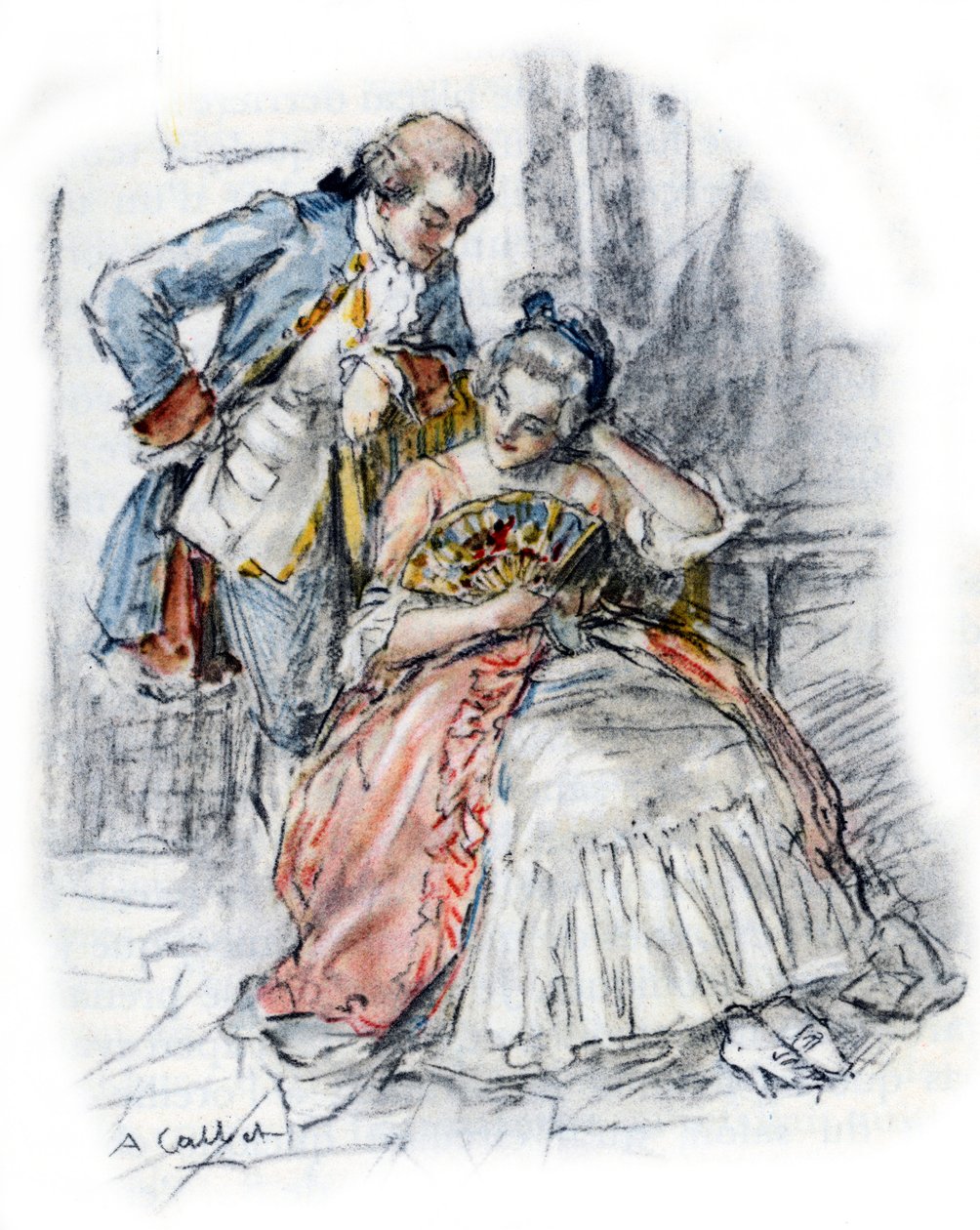 Werther hoffmann Mademoiselle de B for å glemme Charlotte av Antoine Calbet