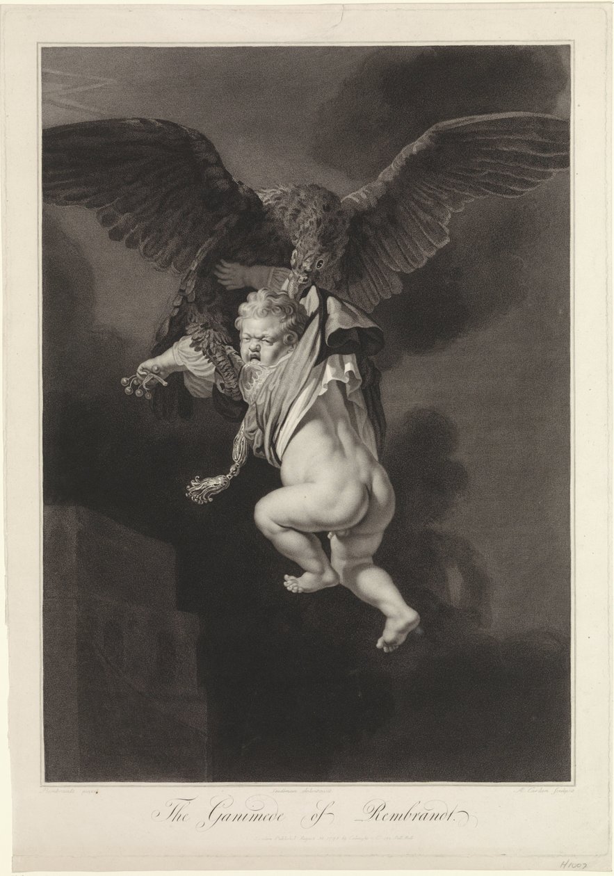 Jupiter og Ganymedes av Antoine Cardon