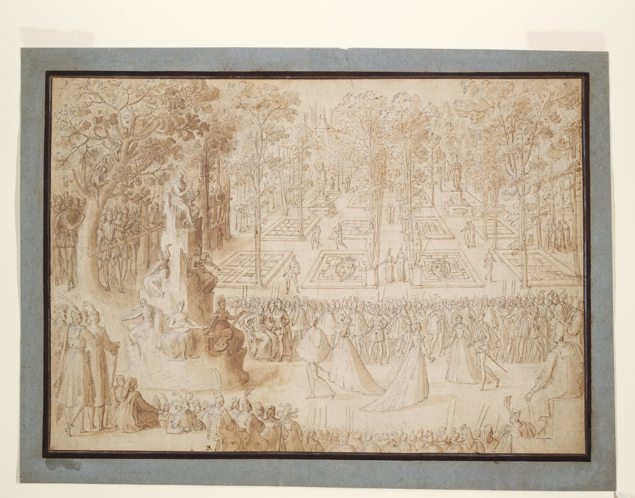 Catherine de Medici underholder de polske ambassadørene i Tuileriene av Antoine Caron