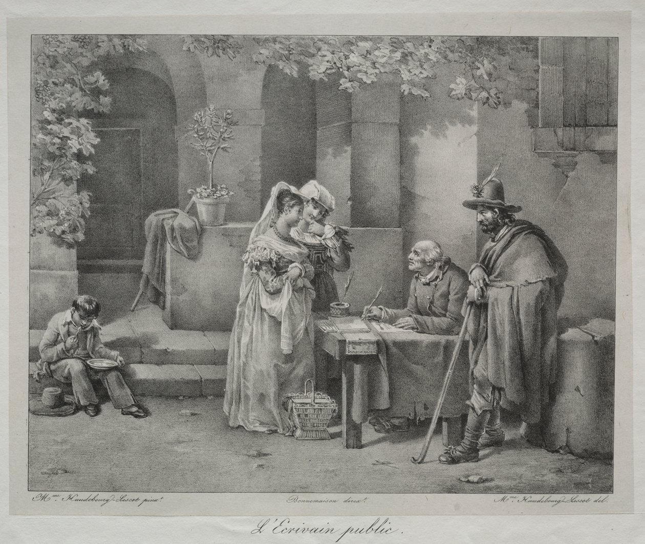 Den offentlige forfatteren av Antoine Cécile Hortense Haudebourt Lescot