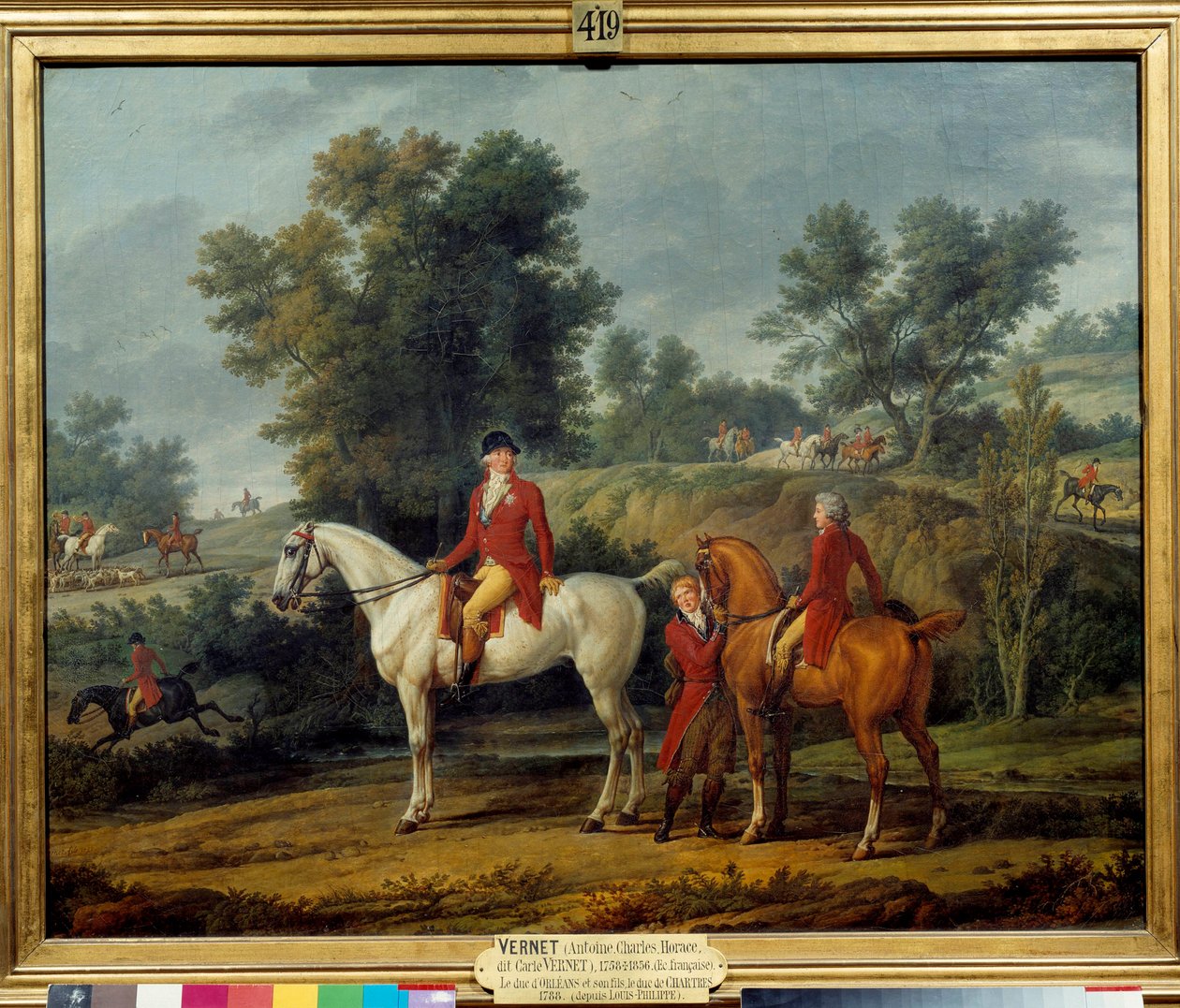 Avreise for jakt Hertug Louis Philippe II Joseph d