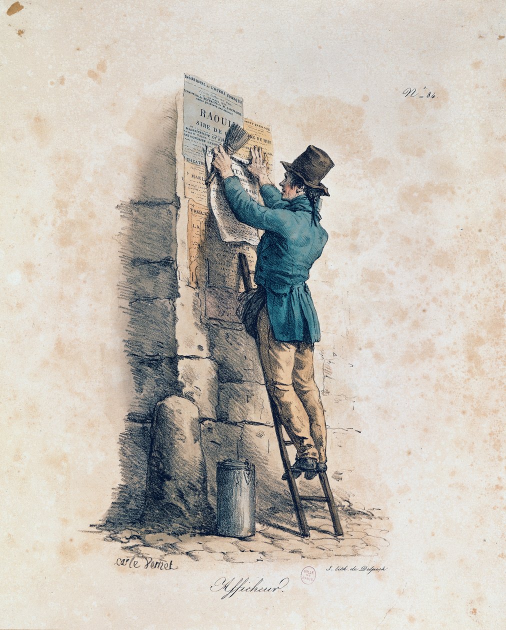 Reklameplakat av Antoine Charles Horace Vernet