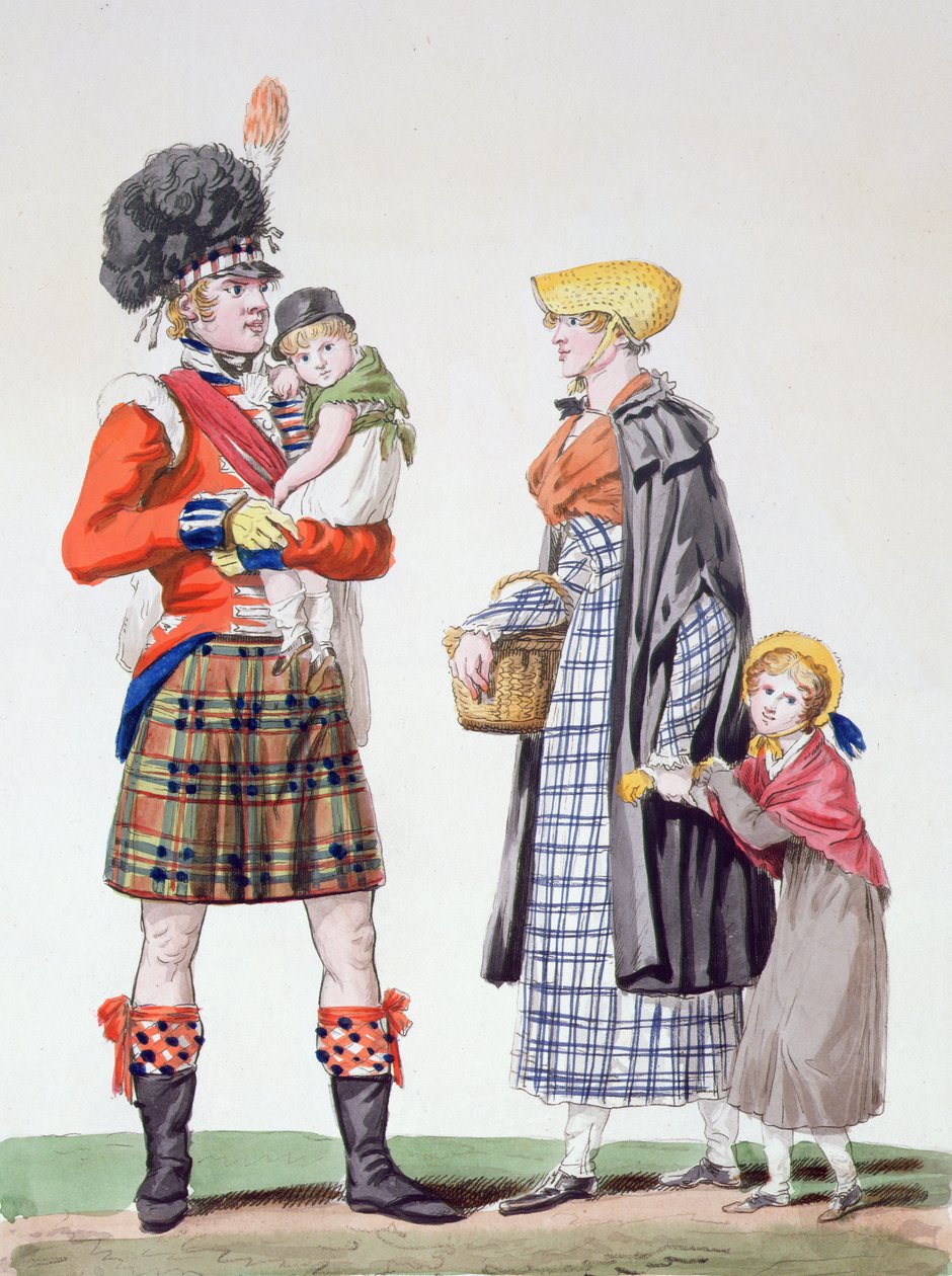 skotsk familie av Antoine Charles Horace Vernet