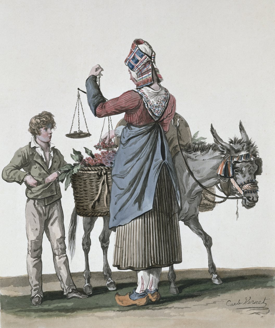 Kirsebærselgeren av Antoine Charles Horace Vernet