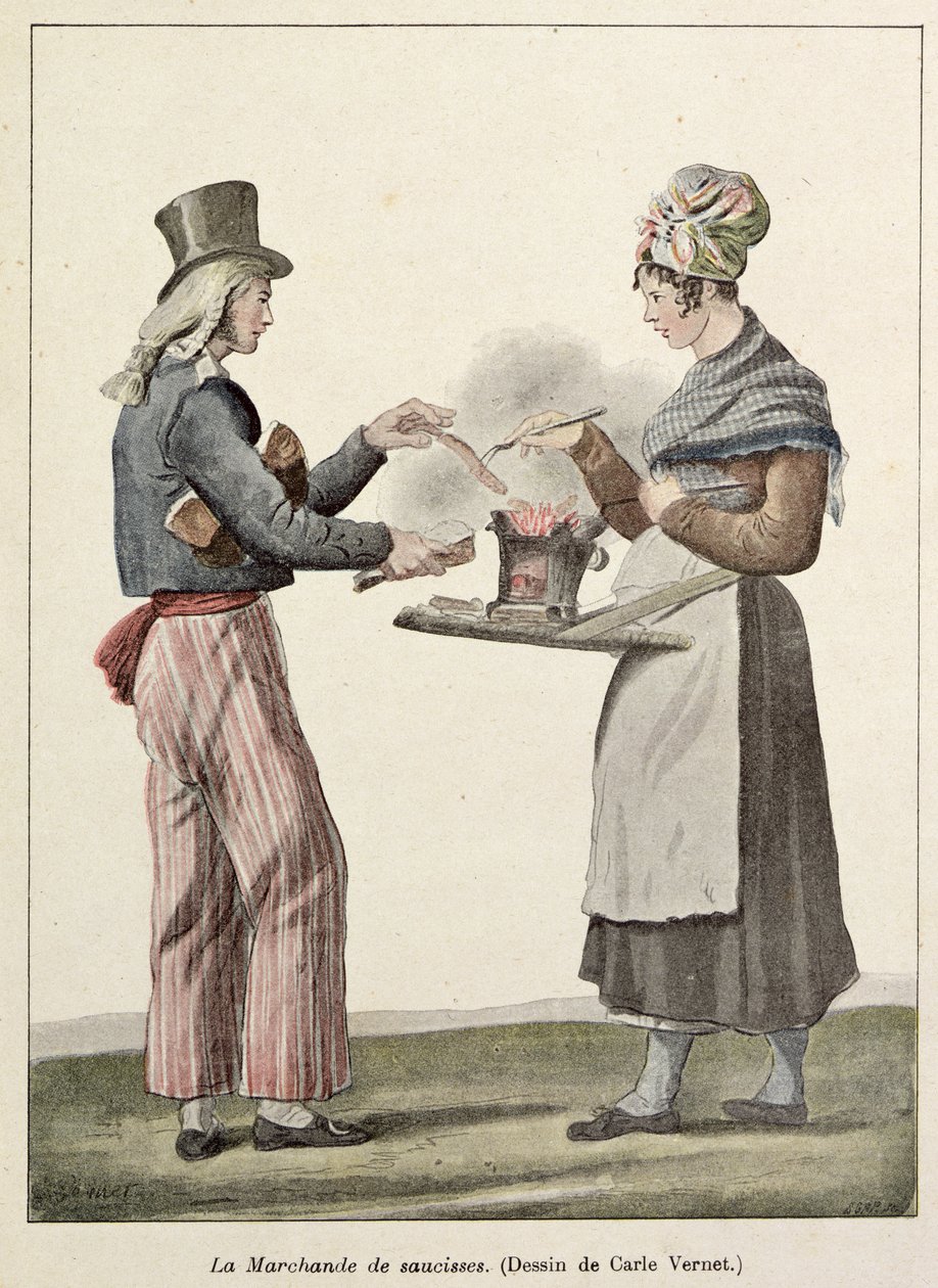 Pølseselgeren av Antoine Charles Horace Vernet