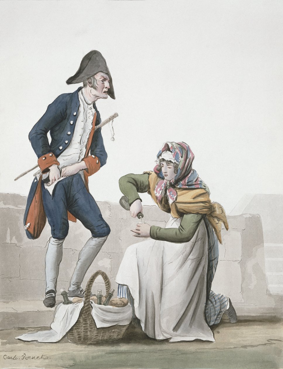 Konjakk-selgeren av Antoine Charles Horace Vernet